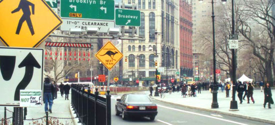 Roadsign in New York